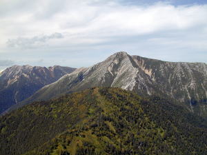 大天井岳と常念岳