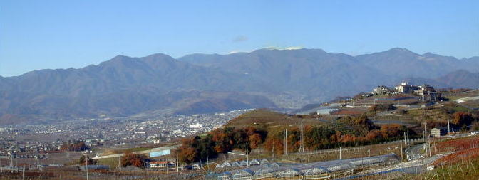 勝沼ぶどう郷の景色