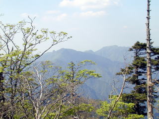 Oomine and Inamuragatake from the Shoulder of Mt Misen