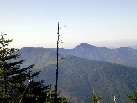 Mt Shakagatake from Hakkyogatake