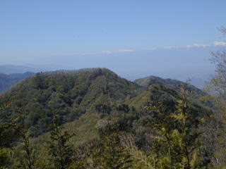 西大志戸山と南アルプス連峰