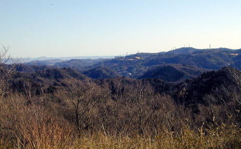 Mts. Ookusu and Nokogiri from Futagoyama Top