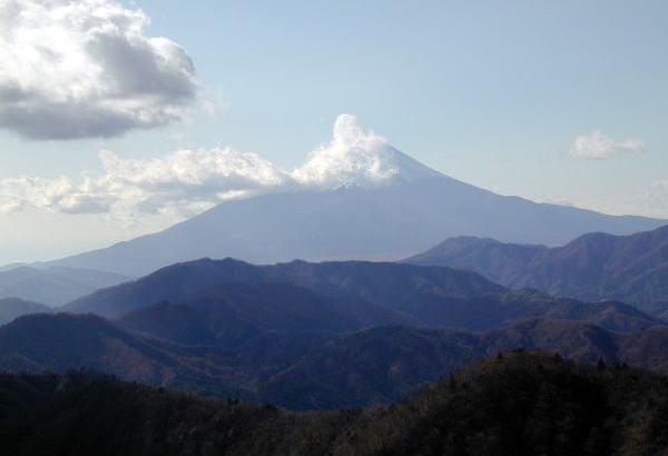 旗雲の富士山