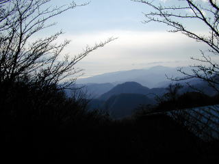 箱根山方面の展望